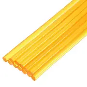 Mini Hot Glue Sticks for Glue Gun 0.27-inch x 8-inch Transparent Yellow 12pcs