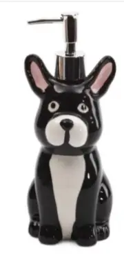 Pug Dog Soap Pump Bottle Black By Isaac Jacobs New In Box Dog Lover Quirky Fun