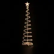 Northlight 6ft Pre-Lit Spiral Christmas Tree Star Tree Topper - Clear Lights