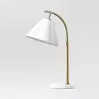 Scalloped Shade Table Lamp with Marble Base White - Threshold