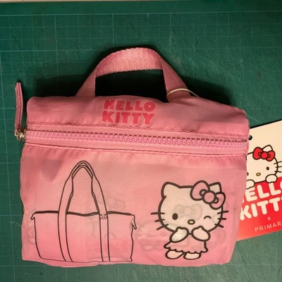 HELLO KITTY LARGE FOLDAWAY PACKAWAY PINK HOLDALL TOTE SHOPPING BAG PRIMARK BNWT