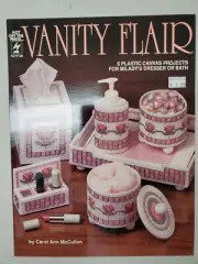 Vanity Flair Plastic Canvas Leaflet [6 Projects For Milady's Dresser/Bath] 1992