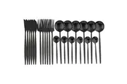 24Pcs Stainless Steel Cutlery Set Fork Knife Spoon Tableware Flatware Cutlery Sets