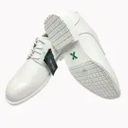 SR Max SRM3540 White Work Shoes 7.5 EW Slip Resistant Leather ASTM F3445-21 NEW