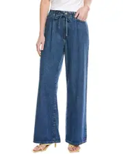 FRAME Denim Drawstring Ghost Wide Leg Jean