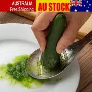 Spoon Shape Lemon Zester Mixer Ginger Grater Wasabi Garlic Grinding Tools RO