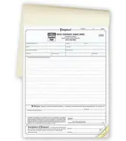 500 Classic Proposals in Booked Format 3 Part / NEBS Deluxe No. 118B