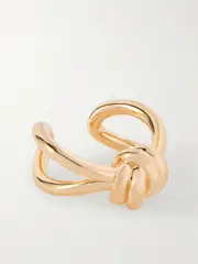 [Bottega Veneta] Bottega Veneta - Gold-plated Silver Ring - 17 17 Gold
