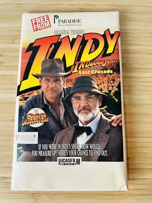 1989 Indy Indiana Jones & the Last Crusade 5.25 Disk IBM PC Game SEALED