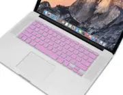 Pink Color Silicone Keyboard Skin Cover for MacBook Air 13 Pro Korean Language P