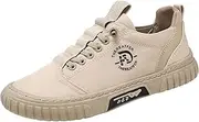 [Generic] Business Casual Shoes Men Comfortable Men Low Top Breathable Casual Walking Shoes Canvas Born Moccasins