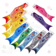 10 Pcs Japanese Carp Windsock Fish Flag Kite 15.7 Inch Japanese Hanging