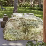 Bedding House Arcadia Green Cotton Sateen Quilt Cover Set