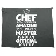 Chef Because Freakin Amazing Culinary Master - Funny Microfiber Gym Sports Towel