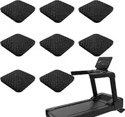Exercise Equipment Mat - Treadmill Mat | Treadmill Mat Noise Reduction | 8X Floor Treadmill Pads Non-Slip in Silicone | Anti Vibration High Density Equipment Mats Noise Reduction for Living Room