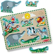 Melissa & Doug - Zoo Animals Sound Puzzle - 8 Pieces