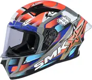 SMK Stellar Uno Sport Helmet, red-blue, Size 2XL for Men Red Blue