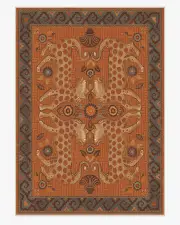 305' x 425' | Machine Washable Runner Rug | Kid & Pet Friendly | Indoor Rug | Eartha Terracotta Flatwoven Rug by Justina Blakeney | Ruggable