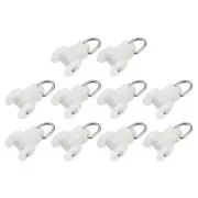 Curtain Track Rollers (13.5mm/0.53") 80Pcs, Plastic Twin Wheeled Carriers