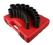Sunex 2820 Tools 19-piece 1/2 In. Drive 12-point Fractional Sae Fractional Deep