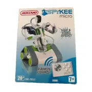 Meccano SPYKEE Micro - New In Box. Remote control robot with lights and sound