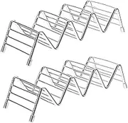 ABOOFAN 2 Pcs Taco Display Racks Space Saving Kitchen Storage Holders for Tacos Burritos Lettuce Wraps for Grilling and Serving