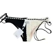 New Zimmerman Clover Cotton Crochet Bikini Swim Bottoms