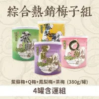 在飛比找台灣好農優惠-(4罐含運組)【晨軒梅機能食品】綜合熱銷梅子組(紫蘇梅+Q梅