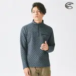 ADISI 男OCEANPURE抗靜電保暖半門襟AL2121050 (M-2XL) 太空藍 / 海洋紗 環保 排汗快乾