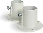 Blue Wave NE1228PR Aluminum Deck Flanges for Above Ground Pool Ladder, Pair