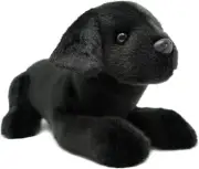 Black Labrador 12" Plush Stuffed Animal Toy Soft Cuddly Gift for Kids