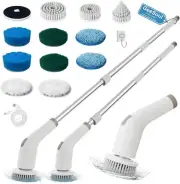 Cordless Electric Spin Scrubber Turbo Scrub Cleaning Brushs Chargeable Bathroom