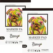 Bianyo Bleedproof Marker Paper Pad 50 Sheets 70g White For Alcohol markers