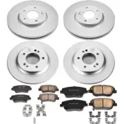 PowerStop Disc Brake Kit - Front and Rear - Fits Kia Optima 2014-2016 Z17 COATED (for: Kia)