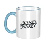 現貨 SILVER SURFER LOGO 馬克杯 創意咖啡杯情侶杯 簡約陶瓷杯 個性潮流陶瓷喝水杯子 330ML