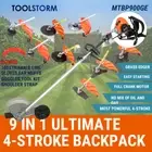 4-STROKE Backpack Brush Cutter WhipperSnipper Grass Edger Brushcutter Multi Pole