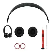 Original Beats By Dre Solo 3 Replacement Ear Pad Cushion Headband (Gloss Black)