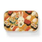 Bento Lunch Box, Cute Bunny with Sushi, Kids Lunch Container, Meal Prep Box