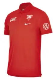 Sydney Swans AFL NIKE Mens Team Polo by Sporting House
