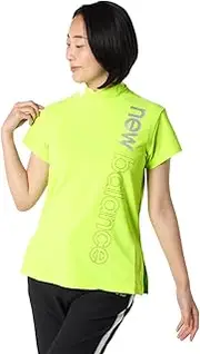 [New Balance] 012-4166504 Women's Short Sleeve Mock Neck Shirt (Cool to The Touch, Sweat Absorbent, Quick Drying, Stretch, UV Protection), Golf Inner