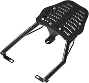 Motorcycle Log Rack - Adjustable Motorcycle Tour Package Pack | Black Motorcycle Accessories, Trunk Luggage Rack for Clothes, Motorcycle Luggage Tools