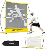 MerryMove Pickleball Practice Rebounder Net: Portable Pickleball Rebounder or 6ft Mini Pickleball Net for Indoor Outdoor - 2in1 Pickleball Trainer for Dink Volley Training