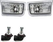GIFAYUAN Fog Lamp Assembly For TOYOTA LAND CRUISER PRADO 90 FJ90 3400 1996-2003 Front Bumper Anti Fog Light 81210-60060 81220-60060(Pair With LED M10)