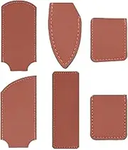 6x PU Leather Knife Sheaths DIY Leather Tool Sheaths Lightweight Trendy Protective Covers Pouches for Professionals Craftsmen