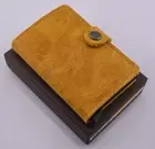 Secrid MV Men's MiniWallet Vintage Ochre Genuine Leather RFID Safe Cards