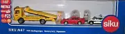 Siku 1838 MB ADAC Roll-off w/Porsche / Police Cars & 2 Figures 1/87 HO Die-cast