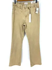 NICOLE MILLER New York Pants SOHO Women's 10 High-Rise Bootcut Stone Khaki NWT