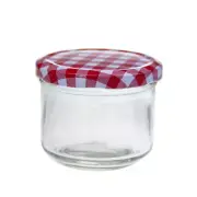 450ml Screw Top Preserving Glass Jam Jar CONSERVE JARS Candle Making Pattern Lid