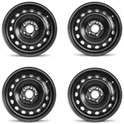 Set 4 16" Black Replacement Wheel Fits 11-133 Kia Optima 16x6.5 5x4.5 +44mm (for: Kia)