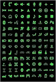 Multifunction Button Stickers for Cars Luminous Light Stickers Switch Relay Decoration Rocker Switch Labels for Circuit Panels and Decals Enhance Your Vehicle's Interior with
